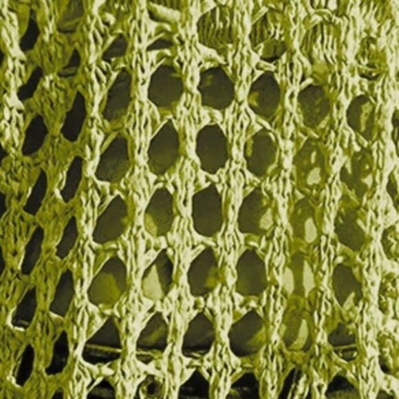 Green Open-Knit Women's Sweater Crochet Long Sleeve Knit Cover Up Sz S M L XL - Picture 5 of 5